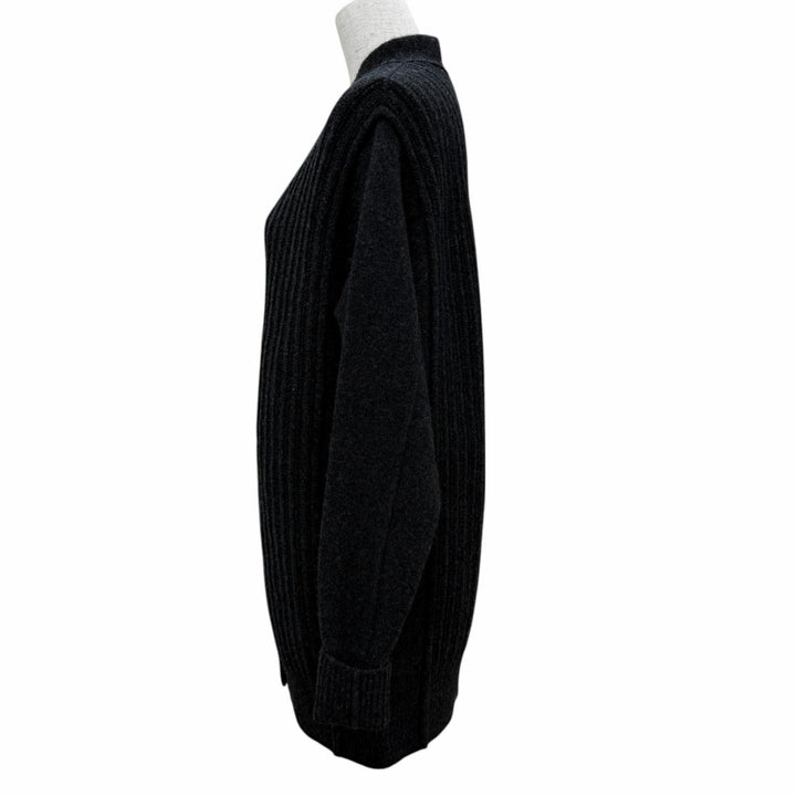 Excellent HERMES cardigan Cardigan epais manches longues Medor Button Long 36