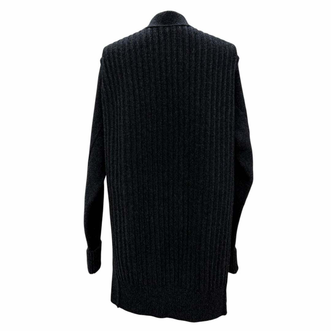 Excellent HERMES cardigan Cardigan epais manches longues Medor Button Long 36