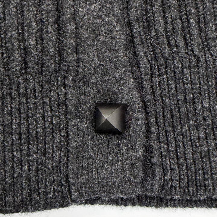 Excellent HERMES cardigan Cardigan epais manches longues Medor Button Long 36