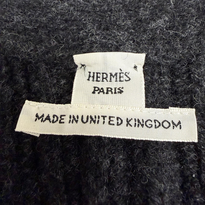 Excellent HERMES cardigan Cardigan epais manches longues Medor Button Long 36