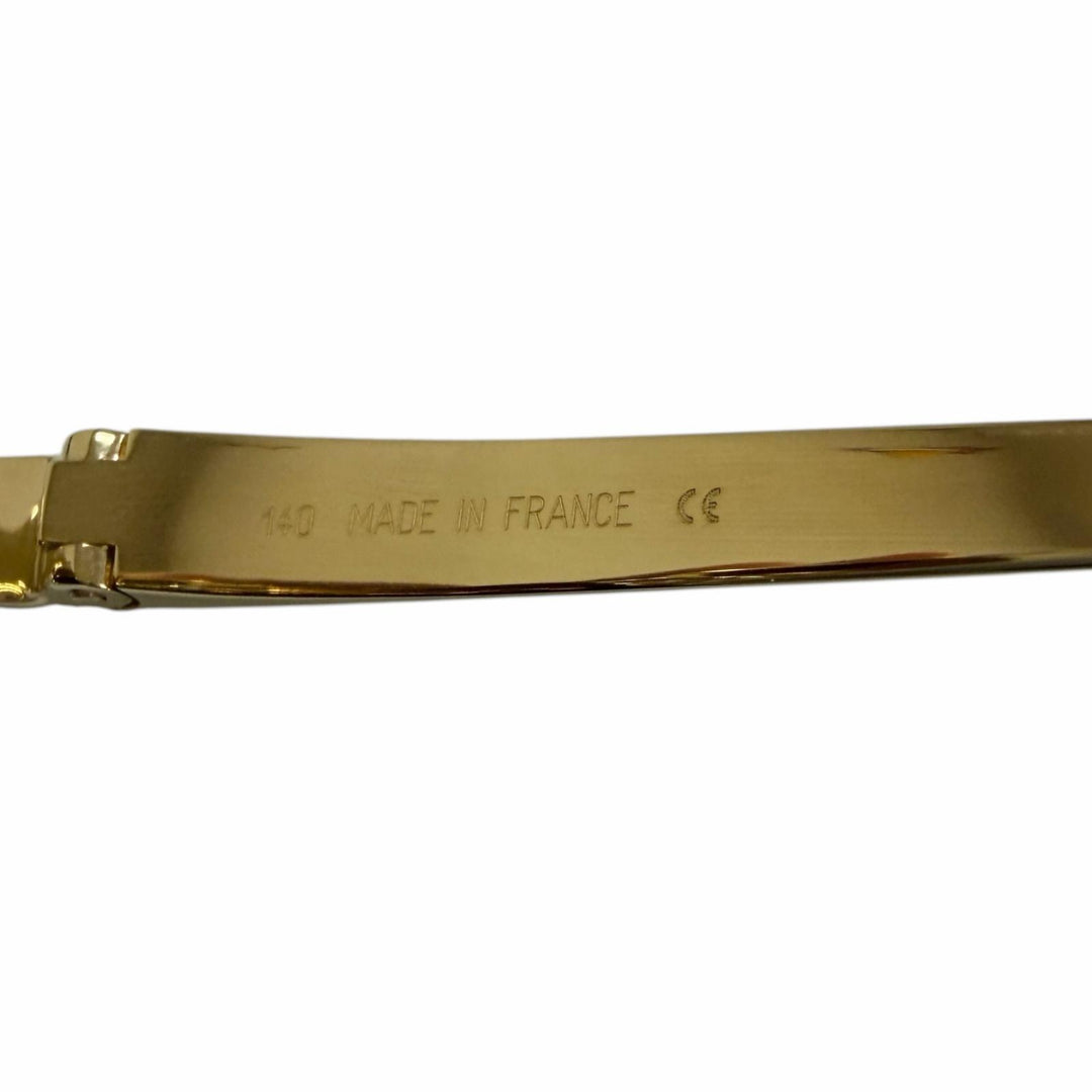 Pristine Cartier sunglasses PANTHERE Half-rim gold mens CT0124S