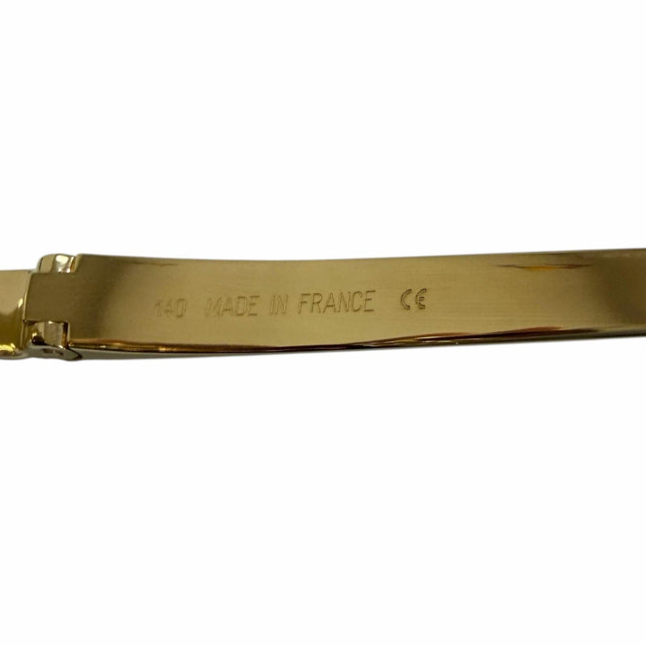 Pristine Cartier sunglasses PANTHERE Half-rim gold mens CT0124S