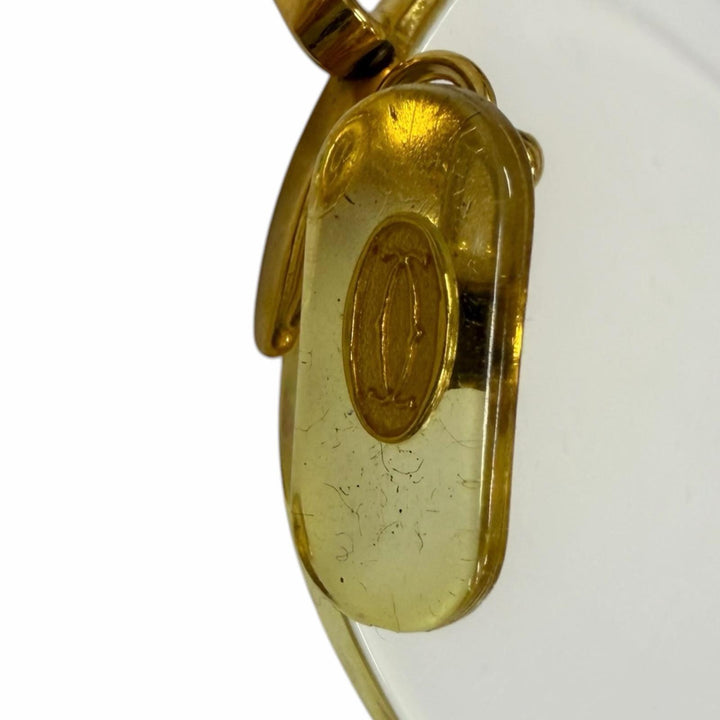 Great Cartier Glasses Trinity Rimless Two Point gold mens