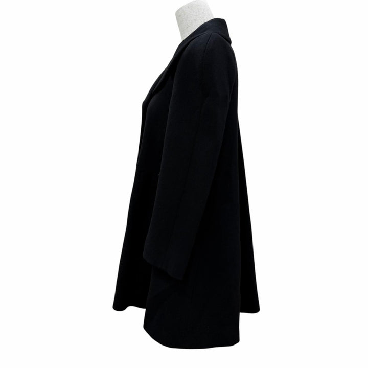 Great LOUIS VUITTON A line coat Double breasted black wool Women FR 36