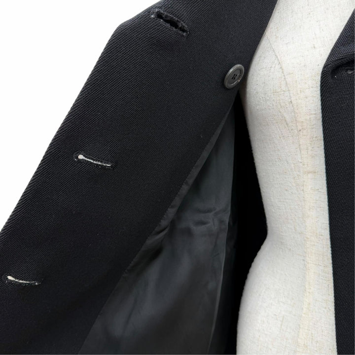 Great LOUIS VUITTON A line coat Double breasted black wool Women FR 36