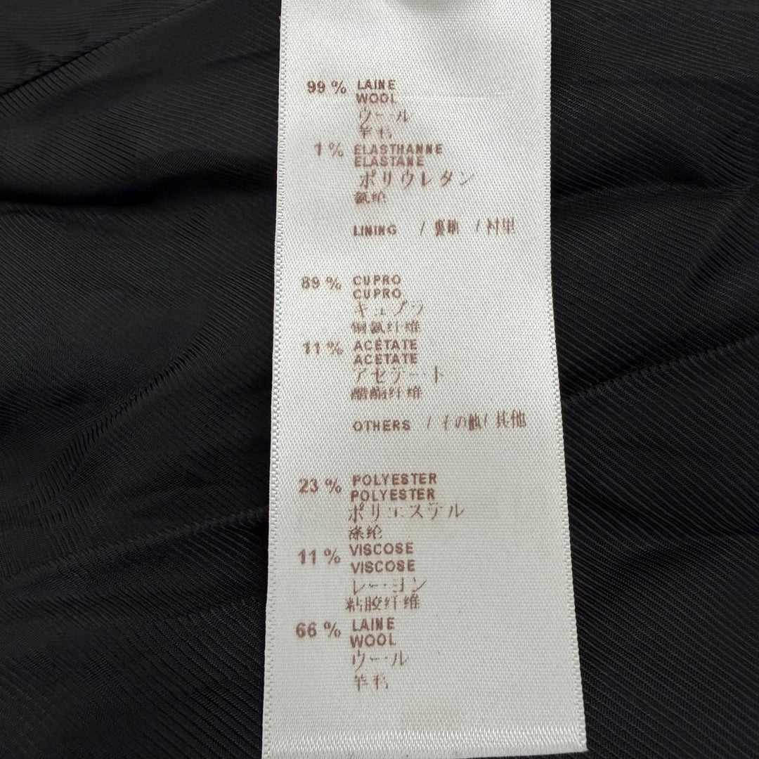 Great LOUIS VUITTON A line coat Double breasted black wool Women FR 36
