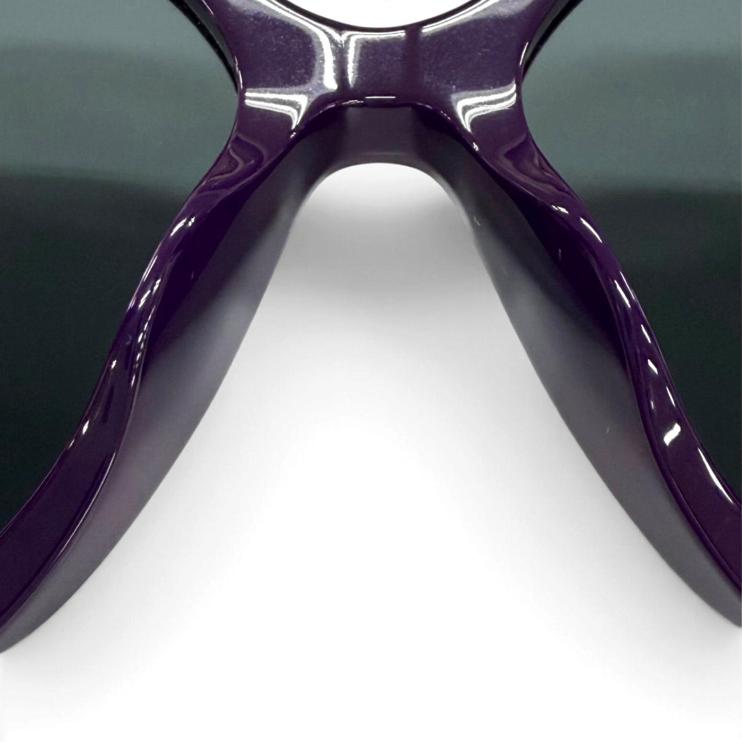 Excellent CHANEL sunglasses COCO Mark Heart Mirror Square purple Women 5518-A