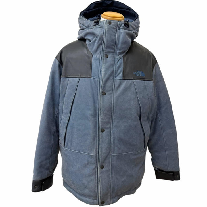 Very Good THE NORTH FACE Down jacket Mountain Down Leather Jacket Purple Label