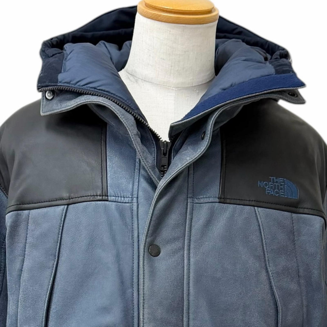 Very Good THE NORTH FACE Down jacket Mountain Down Leather Jacket Purple Label