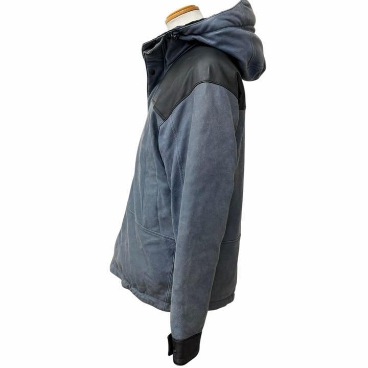 Very Good THE NORTH FACE Down jacket Mountain Down Leather Jacket Purple Label