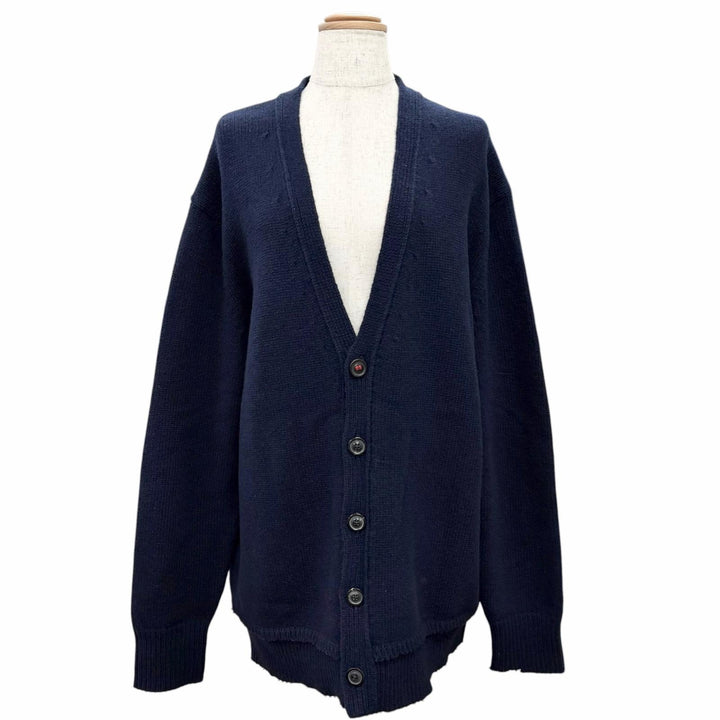 Excellent Maison Margiela 14 cardigan 4-stitch elbow patch V-neck long-sleeve S