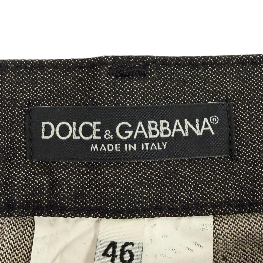 Pristine DOLCE&GABBANA Denim pants 14 Black Tag With logo black cotton mens IT46