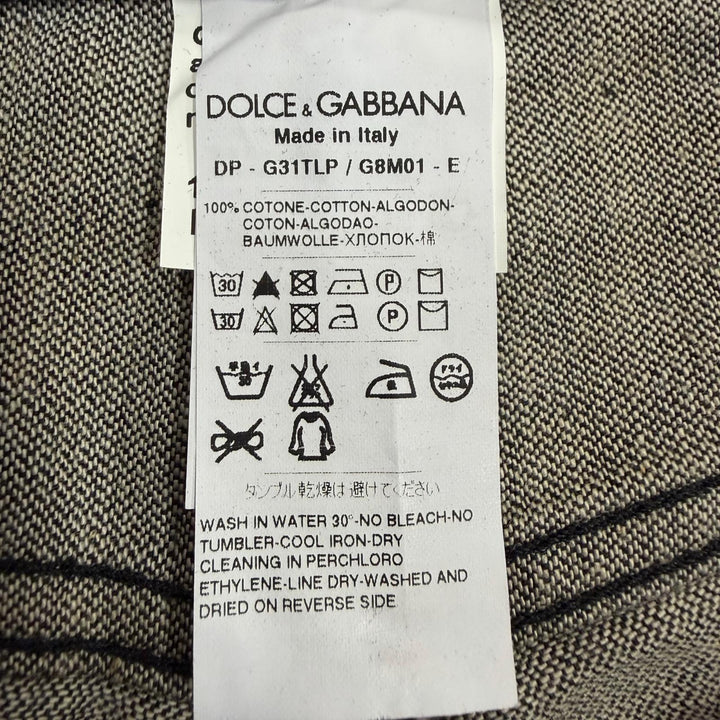 Pristine DOLCE&GABBANA Denim pants 14 Black Tag With logo black cotton mens IT46