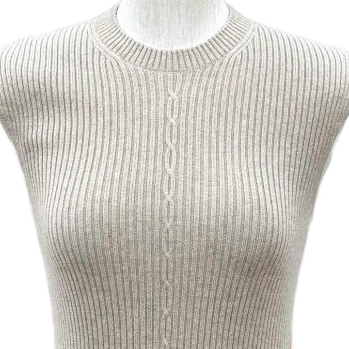 Pristine Loro Piana one piece Plane Tree Dress beige Baby Cashmere XS FAP5957