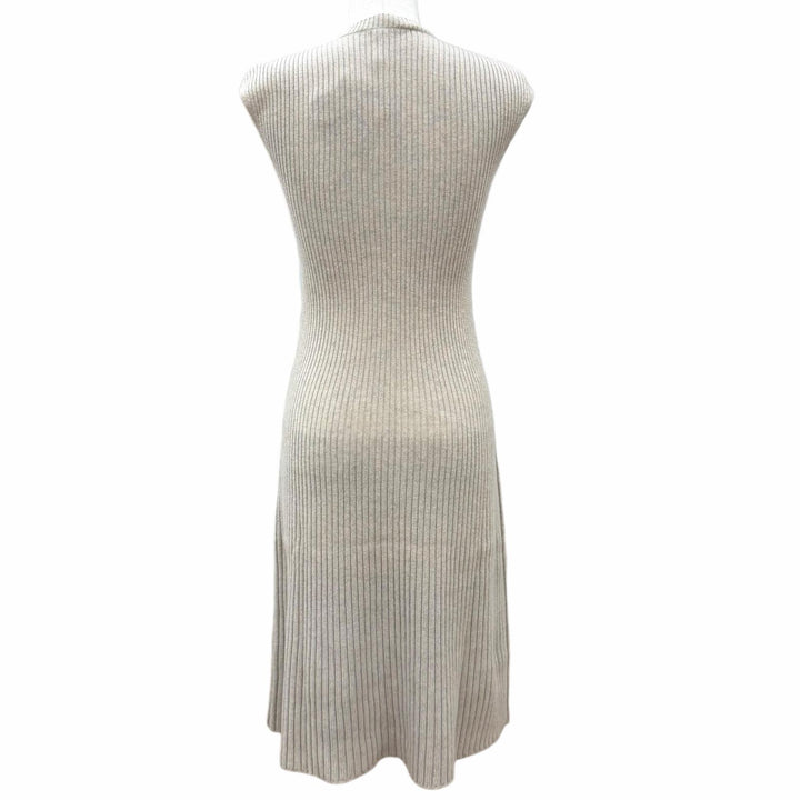 Pristine Loro Piana one piece Plane Tree Dress beige Baby Cashmere XS FAP5957
