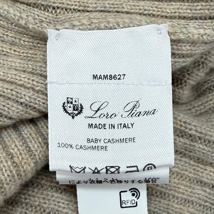 Pristine Loro Piana one piece Plane Tree Dress beige Baby Cashmere XS FAP5957