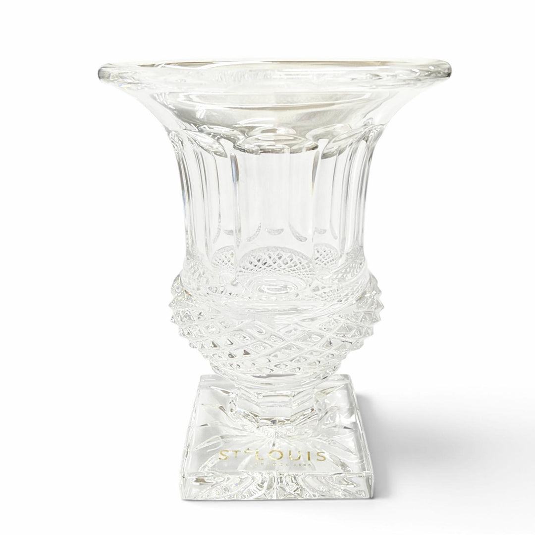 Pristine HERMES Saint Louis Versailles Medici Vase, Diamond Cut, Purchased