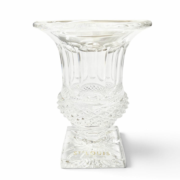 Pristine HERMES Saint Louis Versailles Medici Vase, Diamond Cut, Purchased