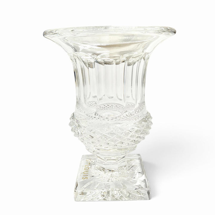 Pristine HERMES Saint Louis Versailles Medici Vase, Diamond Cut, Purchased