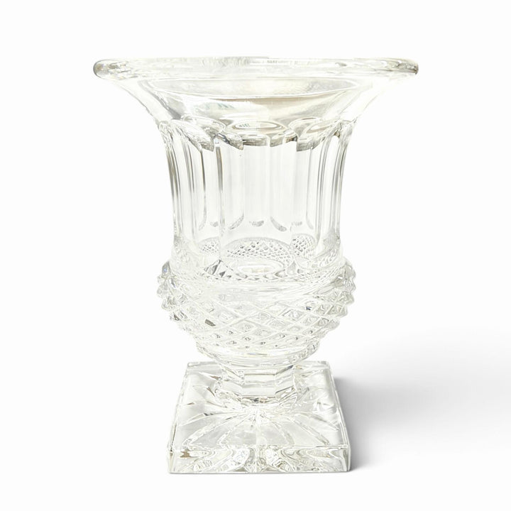 Pristine HERMES Saint Louis Versailles Medici Vase, Diamond Cut, Purchased
