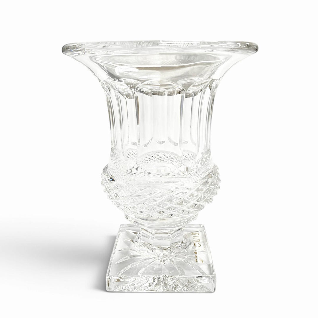 Pristine HERMES Saint Louis Versailles Medici Vase, Diamond Cut, Purchased