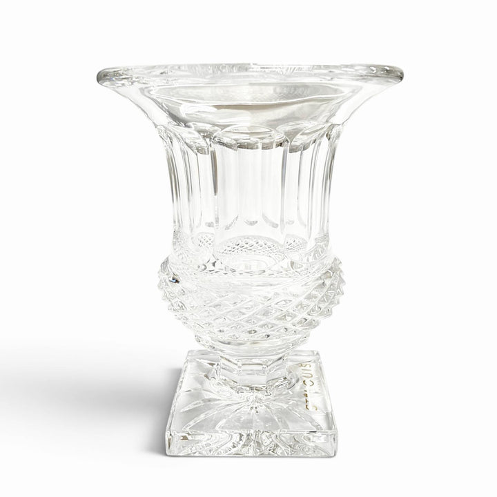 Pristine HERMES Saint Louis Versailles Medici Vase, Diamond Cut, Purchased