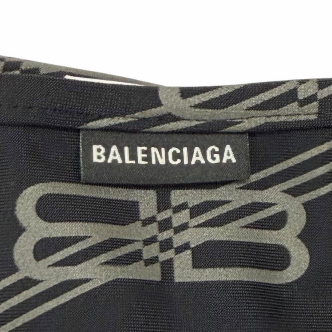 Pristine BALENCIAGA two-piece set BB Logo Bikini Swimsuit Nylon S