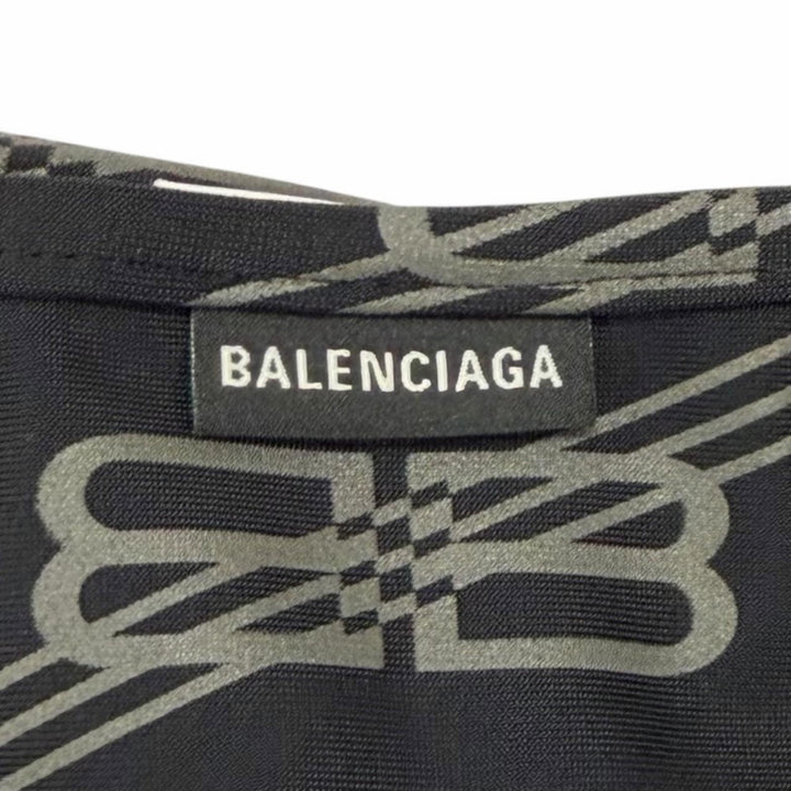 Pristine BALENCIAGA two-piece set BB Logo Bikini Swimsuit Nylon S