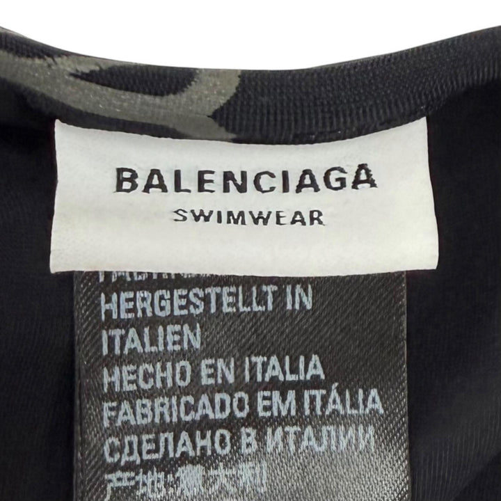 Pristine BALENCIAGA two-piece set BB Logo Bikini Swimsuit Nylon S