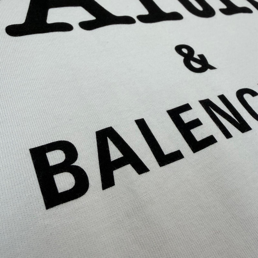 Pristine BALENCIAGA Short sleeve T-shirt I Love Paris Crew neck gray 4 787349