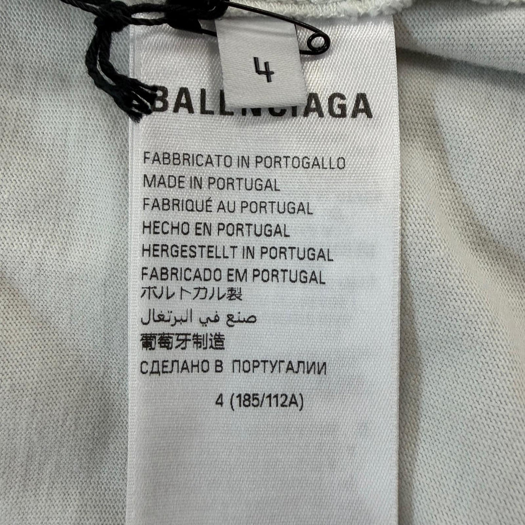 Pristine BALENCIAGA Short sleeve T-shirt I Love Paris Crew neck gray 4 787349