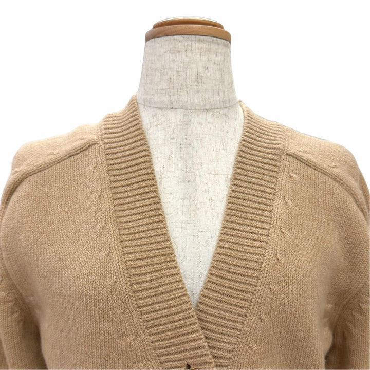 Excellent PATOU Sustainable Wool & Cashmere Cropped Cardigan S KN2038064109B