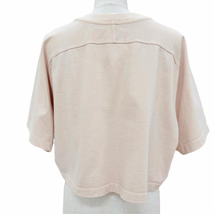 Excellent LOUIS VUITTON Short sleeve T-shirt Signature Monogram Pocket Cropped S