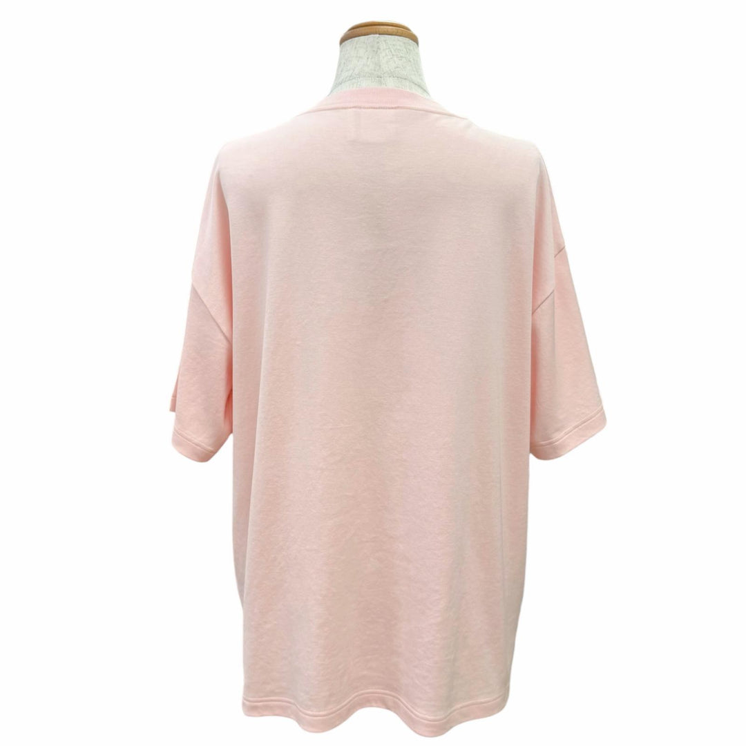 Excellent DIOR Oversized Embroidered Book Cover T-Shirt pink XL 643T12A4C65