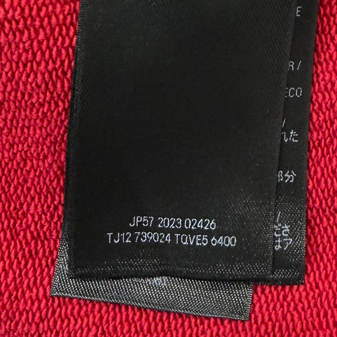 Pristine BALENCIAGA hoodie to my love CD Damage processing pullover Red 2 739024