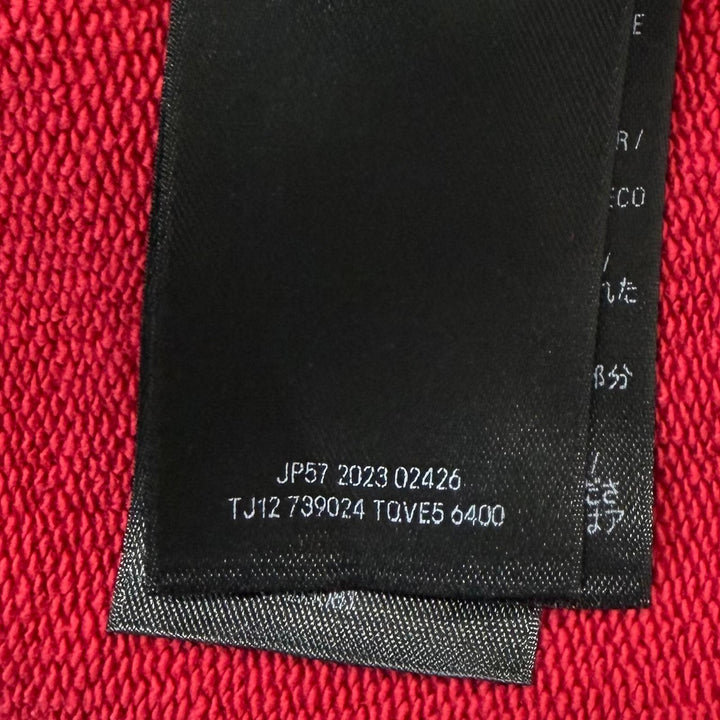 Pristine BALENCIAGA hoodie to my love CD Damage processing pullover Red 2 739024