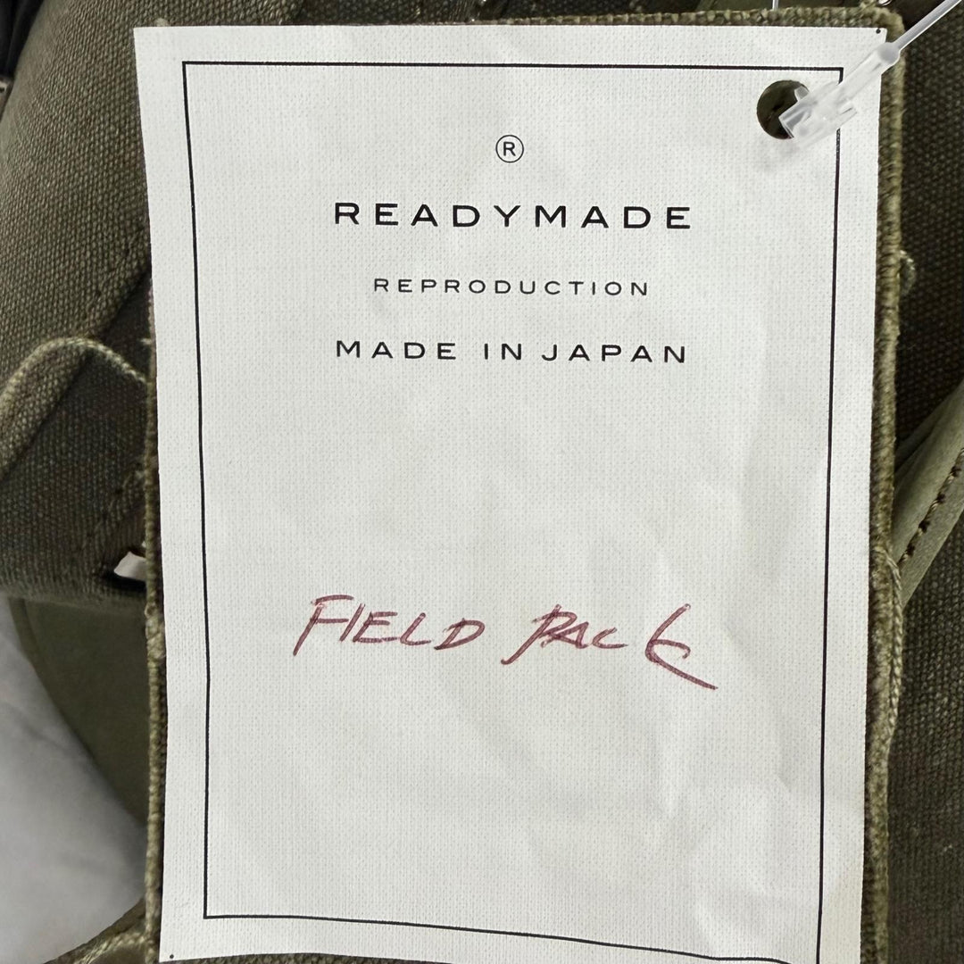 Excellent READYMADE Backpack Daypack FIELD PACK military khaki canvas mens