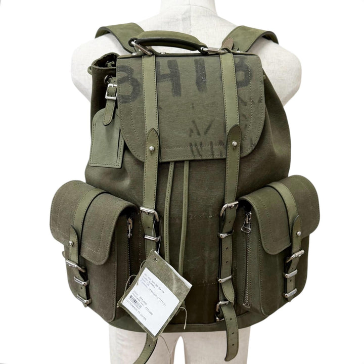 Excellent READYMADE Backpack Daypack FIELD PACK military khaki canvas mens