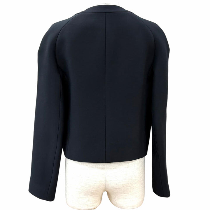 Excellent Christian Dior collarless jacket Cropped pants wool 38 221V10A1162