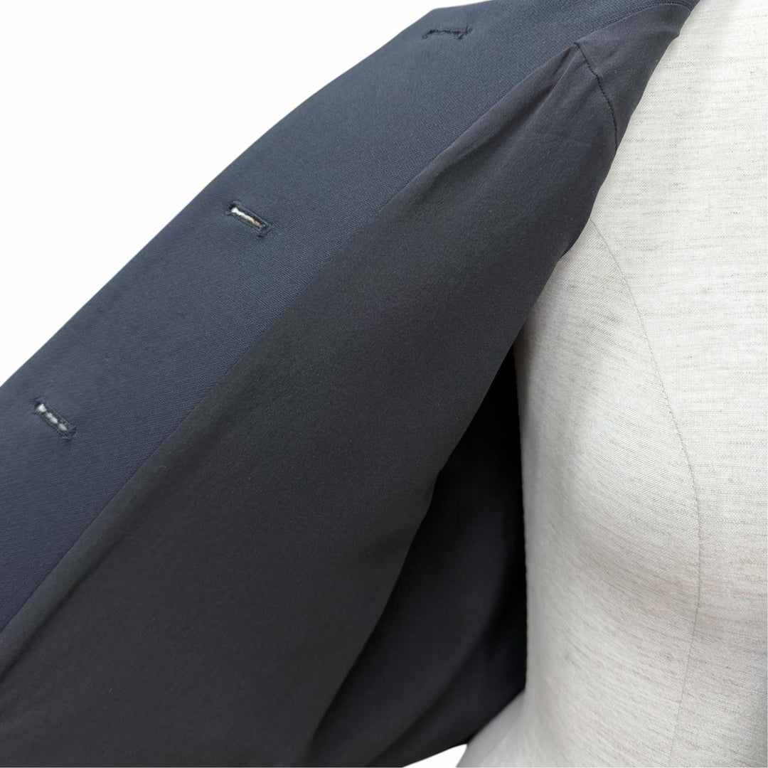 Excellent Christian Dior collarless jacket Cropped pants wool 38 221V10A1162