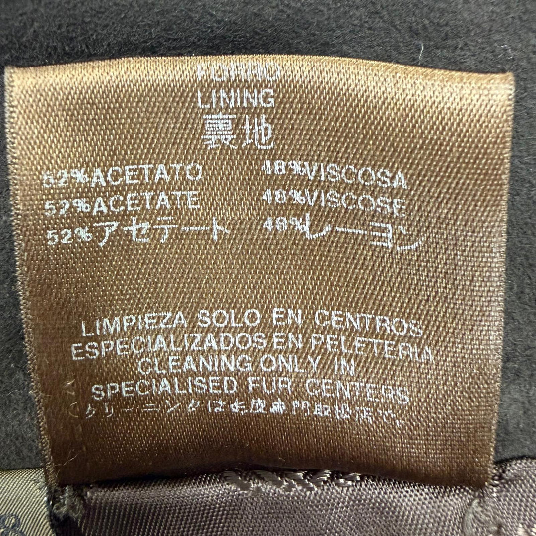 Excellent LOEWE Pants Lamb leather suede leather with all-over logo lining. 38