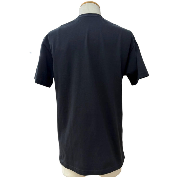 Excellent GIVENCHY Short sleeve T-shirt Grosgrain embroidery black XS BM71NK3YRS