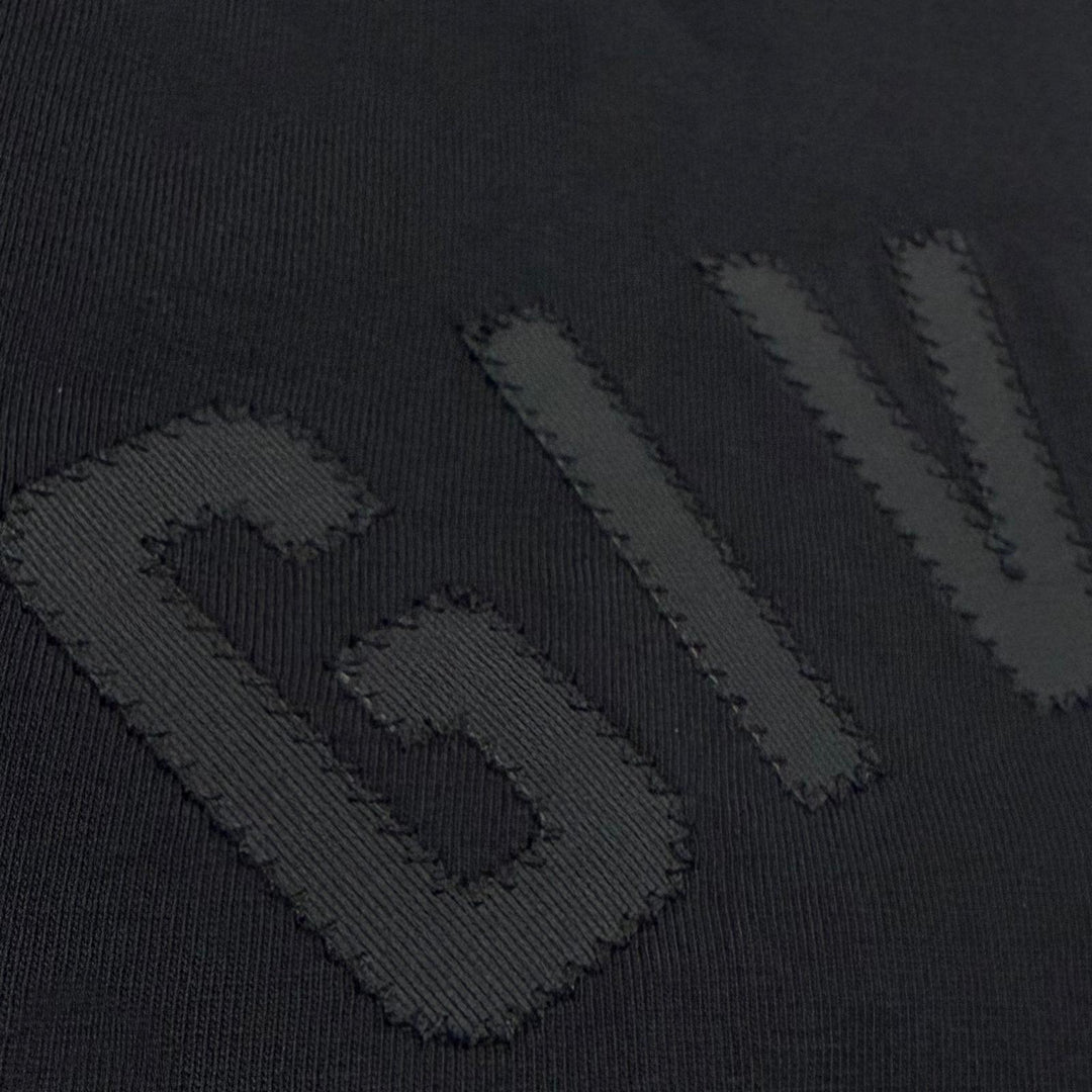 Excellent GIVENCHY Short sleeve T-shirt Grosgrain embroidery black XS BM71NK3YRS