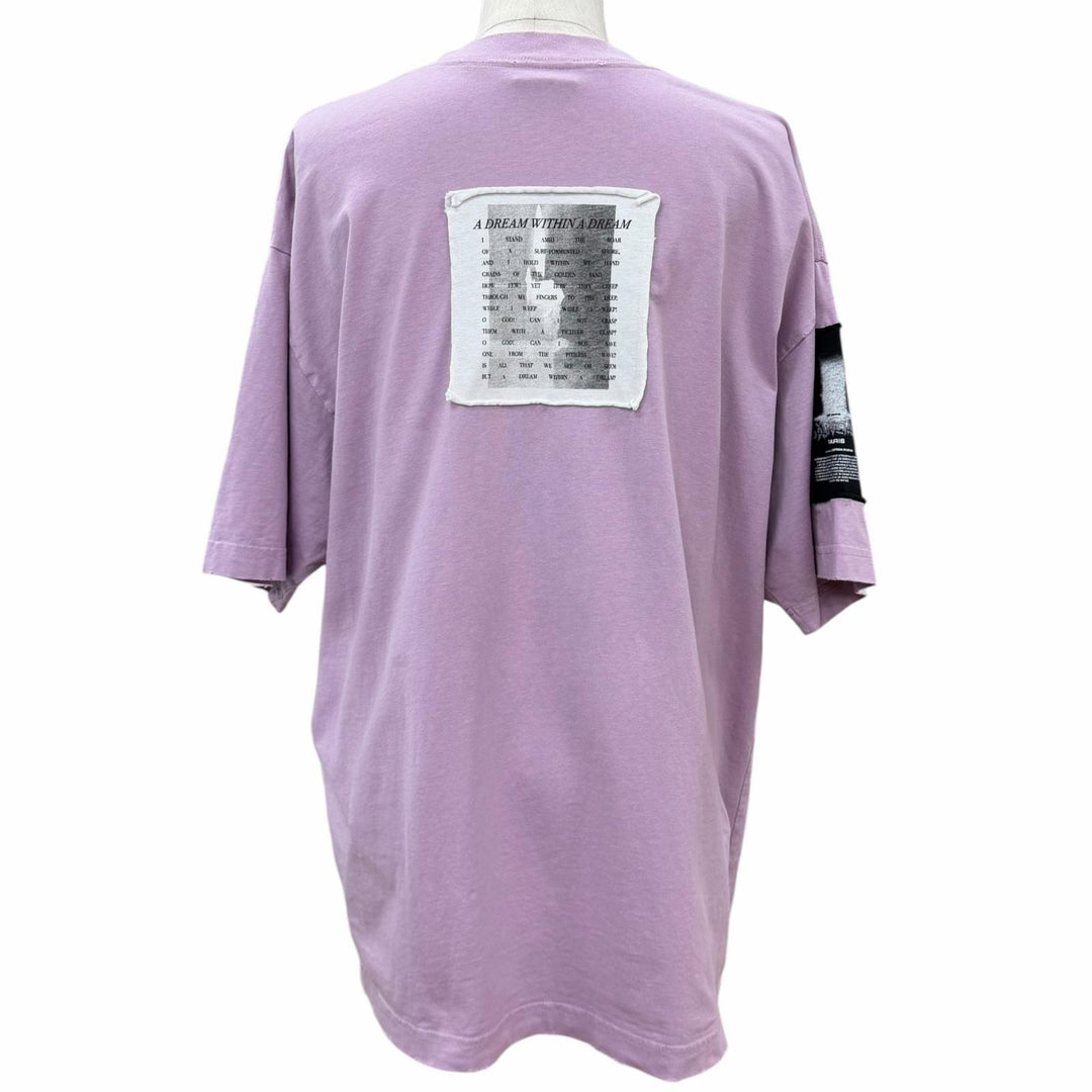 Excellent BALENCIAGA Lilac Cotton Oversize T-Shirt Damage processing XS A00497
