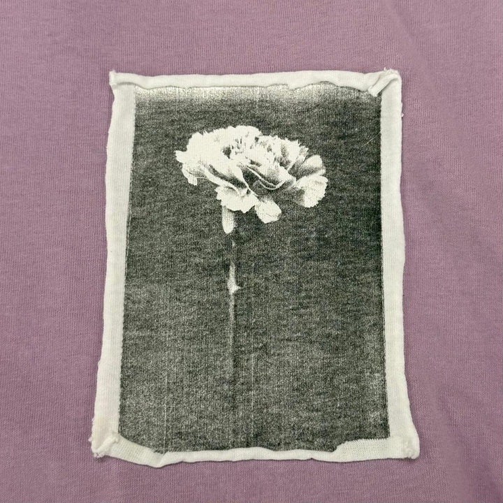 Excellent BALENCIAGA Lilac Cotton Oversize T-Shirt Damage processing XS A00497