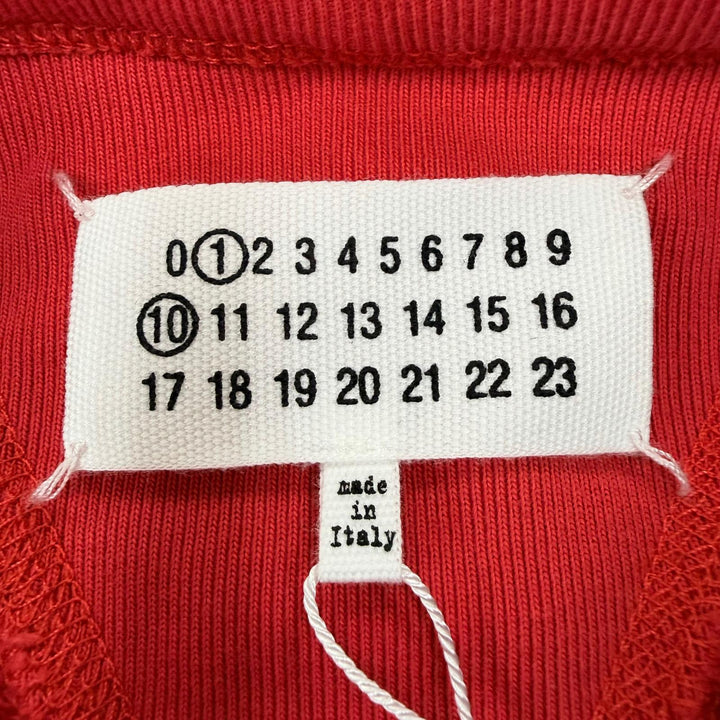 Pristine Maison Margiela 1 hoodie Oversized silhouette Red cotton XS S51GU0141