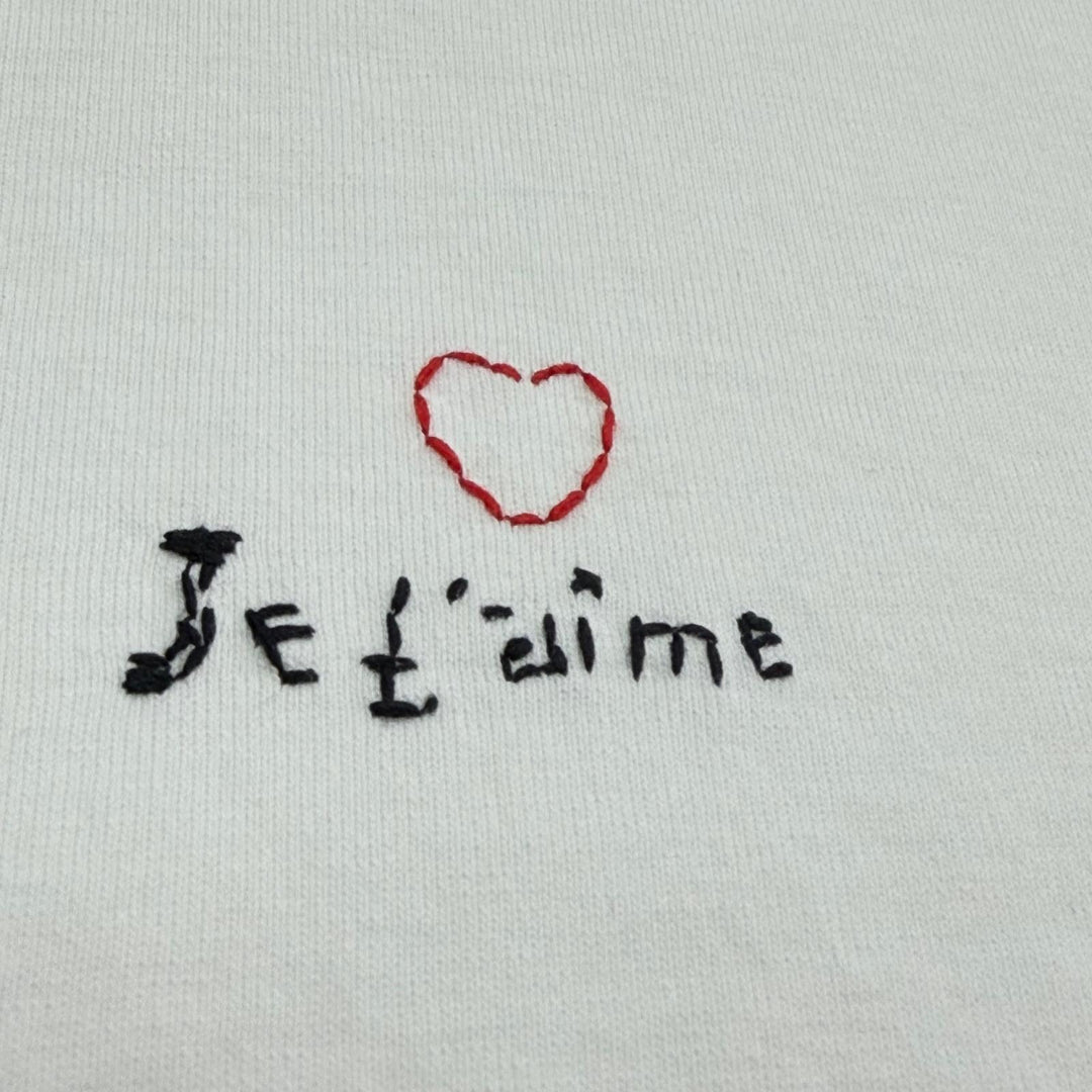 Pristine BALENCIAGA Short sleeve T-shirt Je T’aime Damage processing S 744439