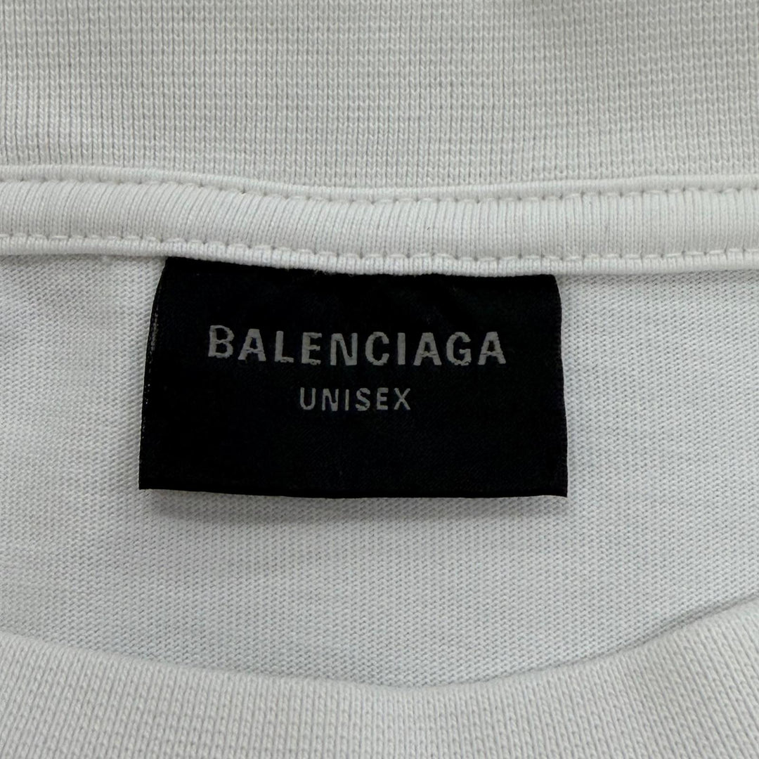 Pristine BALENCIAGA Short sleeve T-shirt Je T’aime Damage processing S 744439