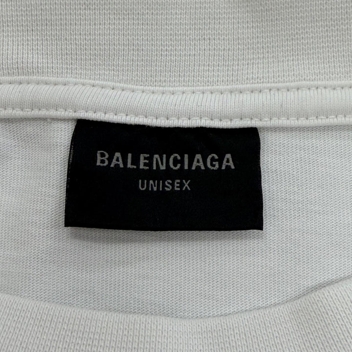 Pristine BALENCIAGA Short sleeve T-shirt Je T’aime Damage processing S 744439
