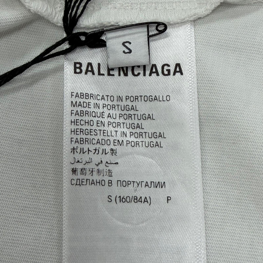 Pristine BALENCIAGA Short sleeve T-shirt Je T’aime Damage processing S 744439